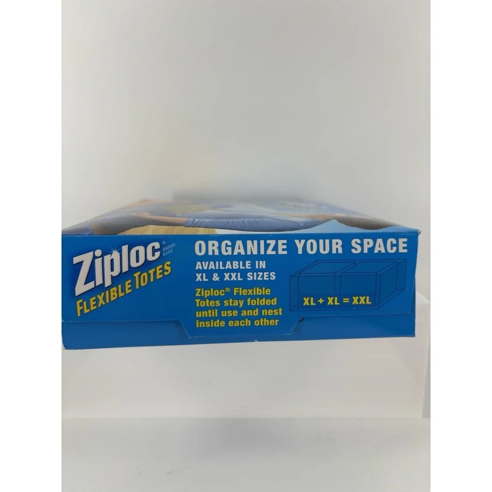 Ziploc XL Flexible Tote Storage 10 Gallon Extra‎ Large Heavy Duty Zipper NOS